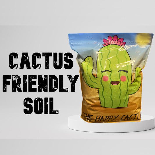 High Drainage Cactus Soil Potting Mix with Mycorrhizal Fungi - 4 Quarts of Soil - Slightly Acidic Blend